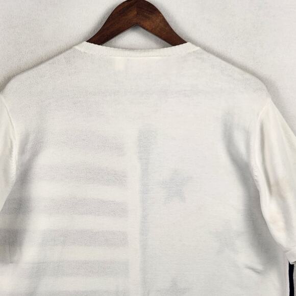 Liz Claiborne Lizsport 100% Cotton Cardigan Womens XL Patriotic VNTG 1970’s - Picture 8 of 14